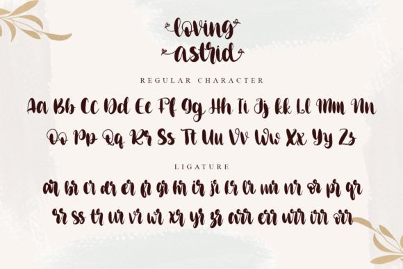 Loving Astrid Font PNG with transparent background - Preview 6