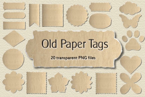 Paper Tags PNG Collection