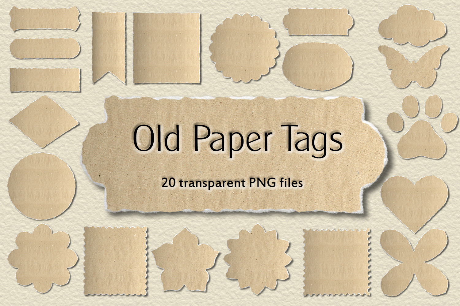 Paper Tags PNG Collection