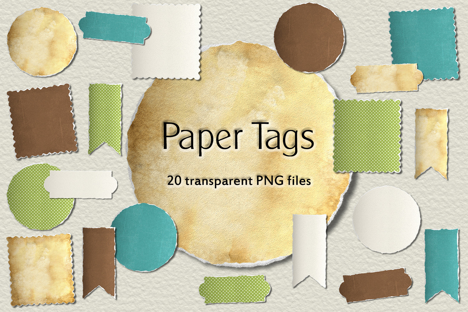 Paper Tags PNG Collection