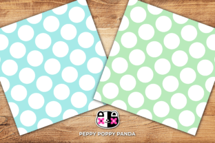 Pastel Polka Dots Digital Paper Graphic by Peppy Poppy Panda · Creative ...