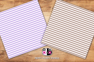 Pastel Stripes Digital Paper Graphic by Peppy Poppy Panda · Creative ...
