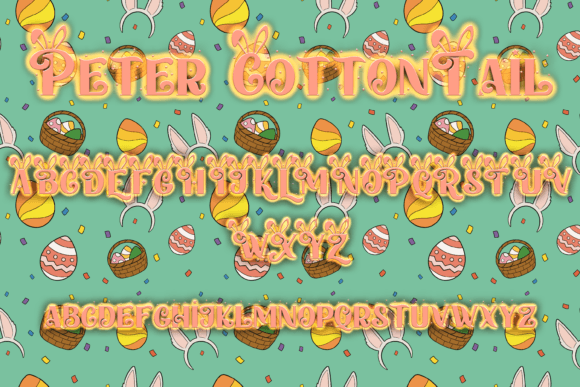 Peter Cottontail Font PNG with transparent background - Preview 2