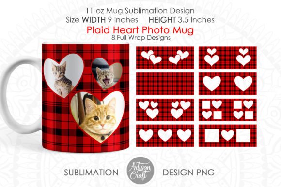 Photo Mug Designs 11oz Photo Mug Plaid Graphics