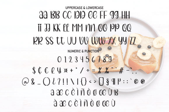 Snacks for Children Font PNG with transparent background - Preview 6