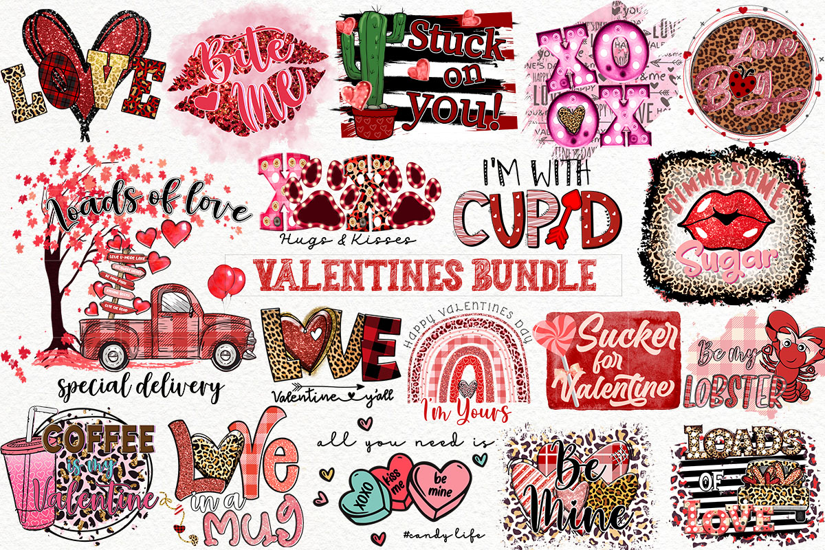 Valentines Day Bundle Graphic by Mimi's story · Creative Fabrica
