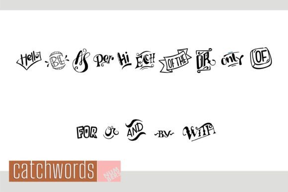 Catchwords Font - Preview 3