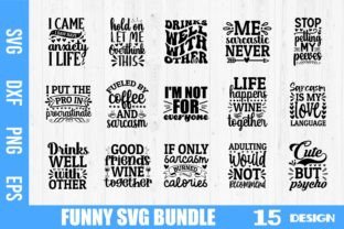 Funny Svg Bundle Graphic by nazrulislam405510 · Creative Fabrica