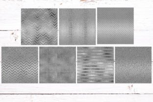Silver Glitter Foil Digital Papers Graphic by HeartyClipart · Creative ...