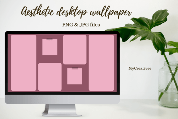 Burgundy Desktop Organizer Wallpaper