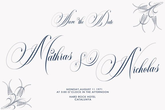 Classical Calligraphy Font - Preview 1