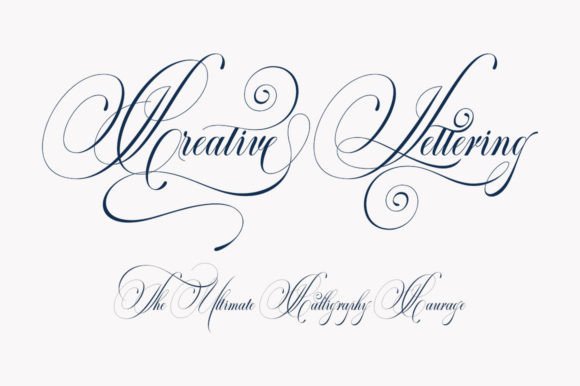 Classical Calligraphy Font - Preview 3