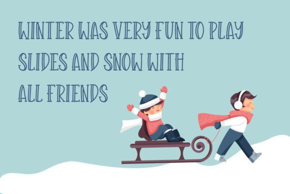 Famous Winter Font - Preview 1