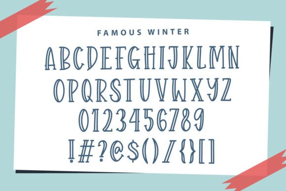 Famous Winter Font - Preview 2