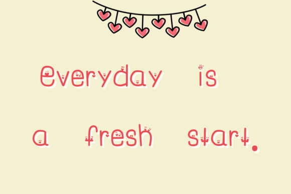 Hearts Font - Preview 2