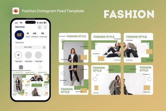 Instagram Feed Template Fashion Graphics