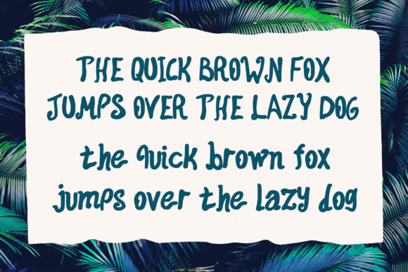 Jungle Vine Font PNG with transparent background - Preview 3