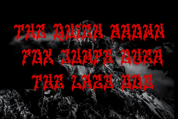 Monolord Font PNG with transparent background - Preview 6