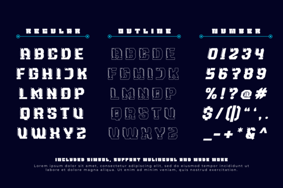 Naxmos Font font preview - 6