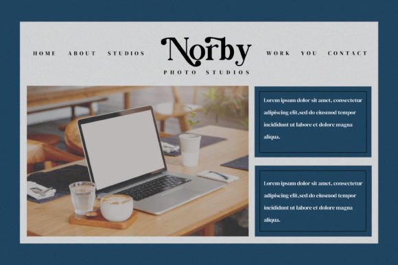 Norby Bilahop Font PNG with transparent background - Preview 2