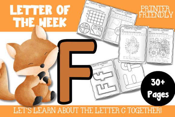 Preschool Letter F Activity Workbook