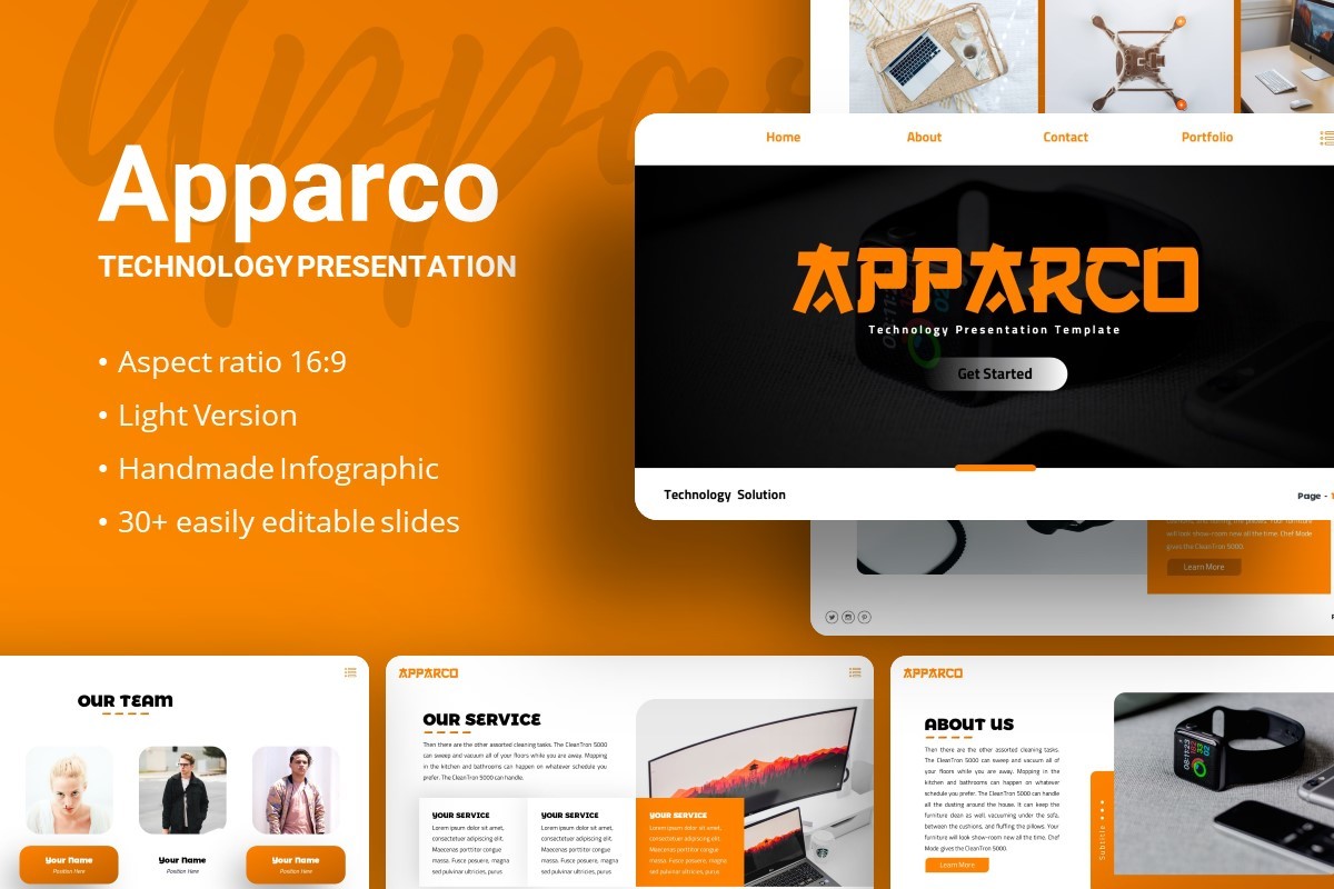 Presentation Template - Apparco Graphic by dijimedia · Creative Fabrica