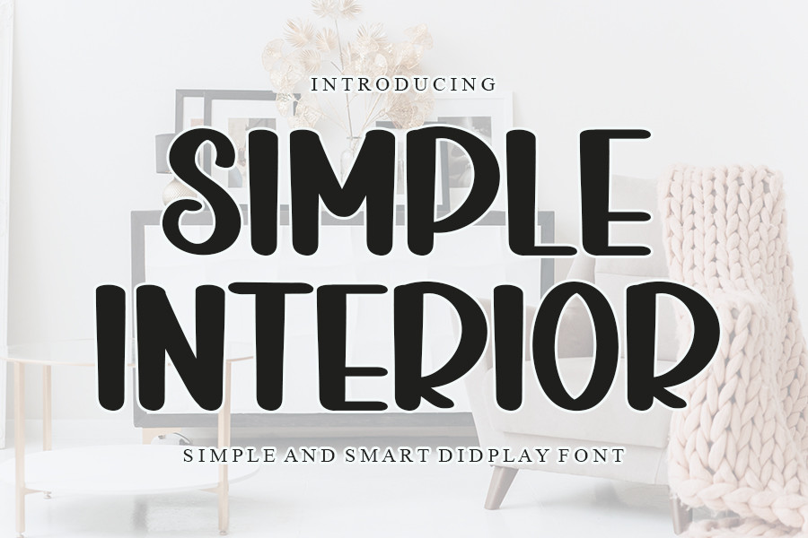 Simple Interior Font by Inermedia STUDIO · Creative Fabrica