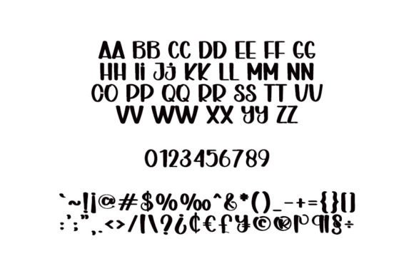 Simple Interior Font PNG with transparent background - Preview 4