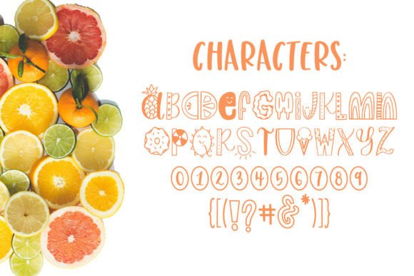 Slice of Summer Font PNG with transparent background - Preview 1