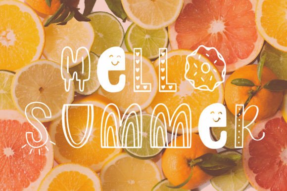 Slice of Summer Font PNG with transparent background - Preview 2