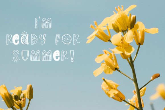 Slice of Summer Font PNG with transparent background - Preview 3