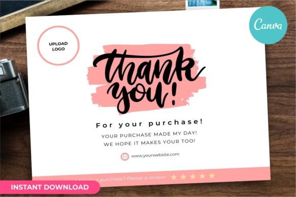 Thank You Card Business Template Canva
