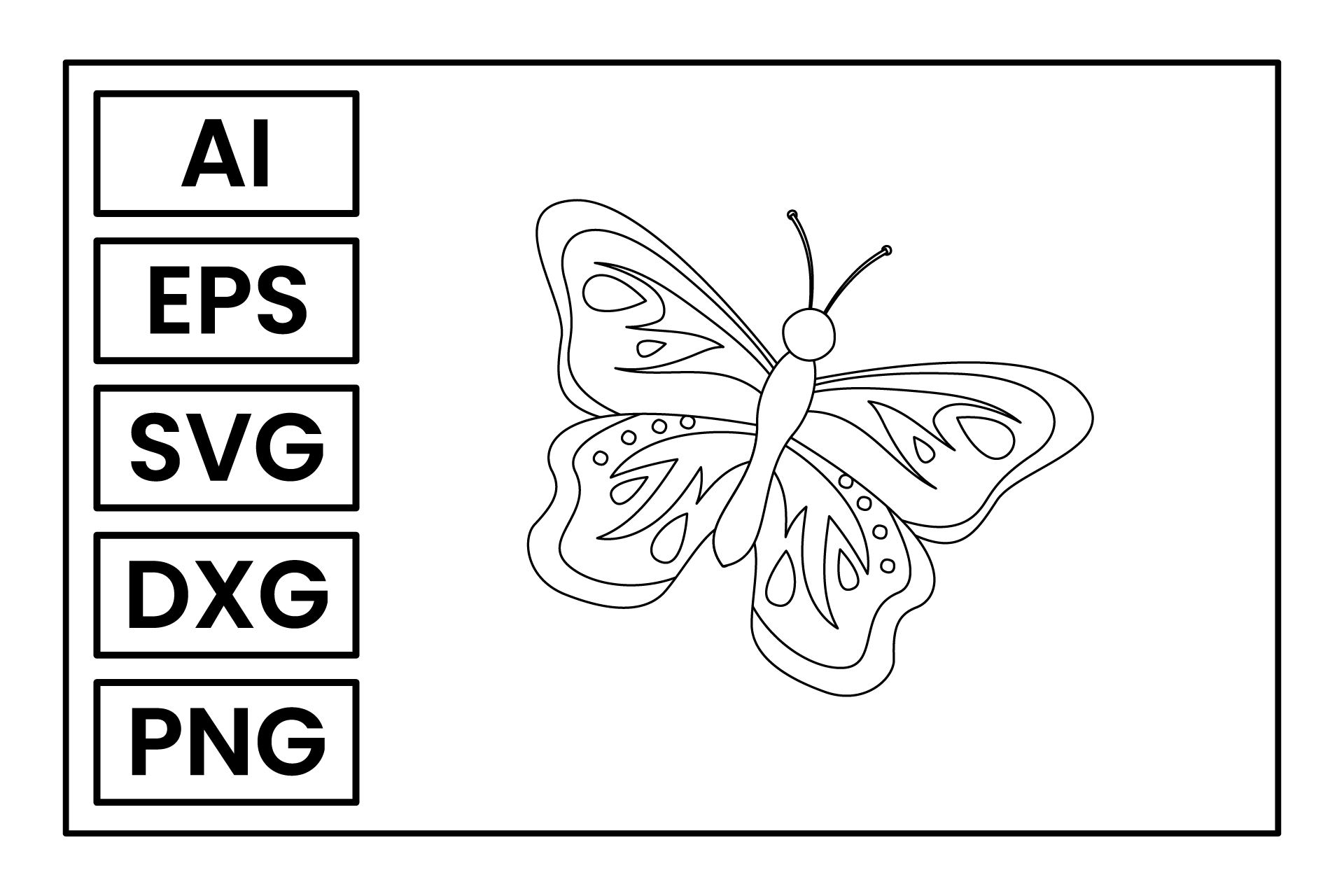 Butterfly Coloring Page Graphic Art Graphic by samopernaart · Creative ...
