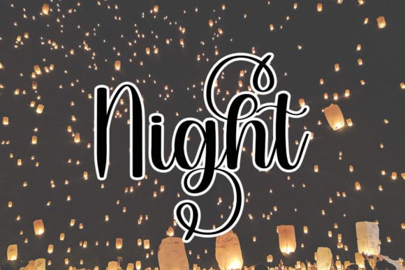 Curling Font - Preview 1