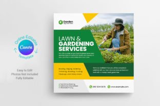 Lawn & landscape Post Canva Template