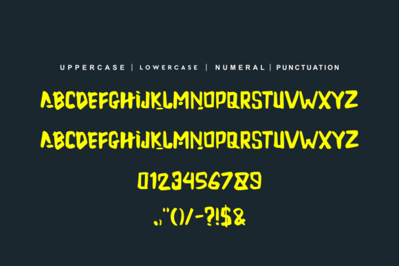 Mazao Font PNG with transparent background - Preview 3