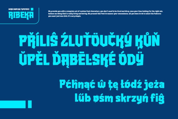 Ribeka Font PNG with transparent background - Preview 1