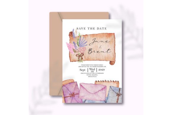 Vintage Aesthetic Wedding Invitation