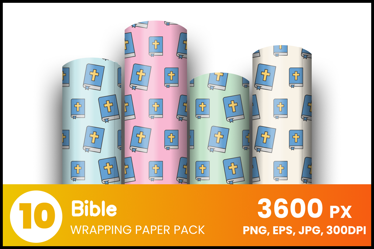 Bible Wrapping Paper Graphic by fromporto · Creative Fabrica
