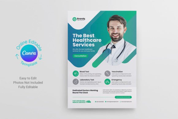 Canva Medical Flyer Template