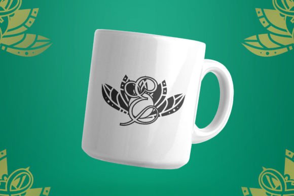 Energy Lotus Mandala Monogram Font - Preview 3
