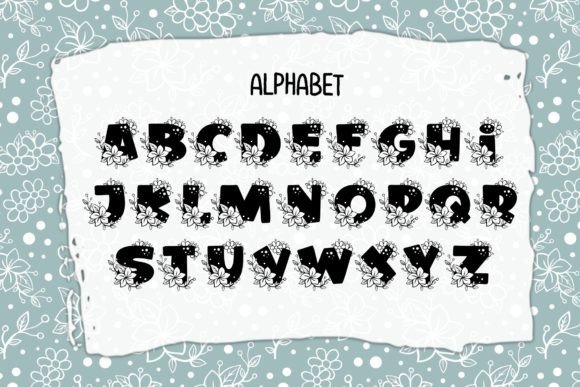 Flowers Corner Font - Preview 1