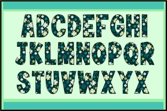Four Leaf Clover Font font preview - 1