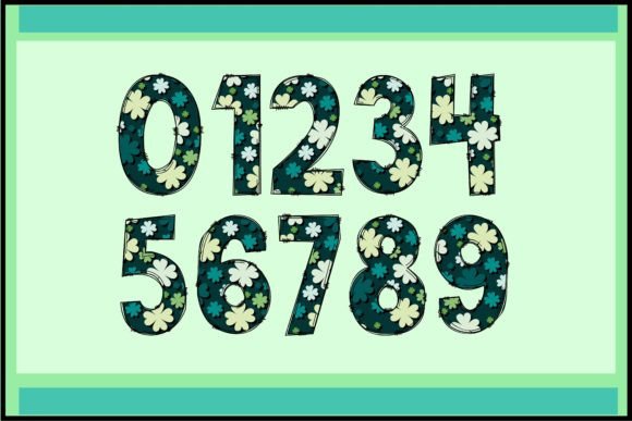 Four Leaf Clover Font font preview - 2