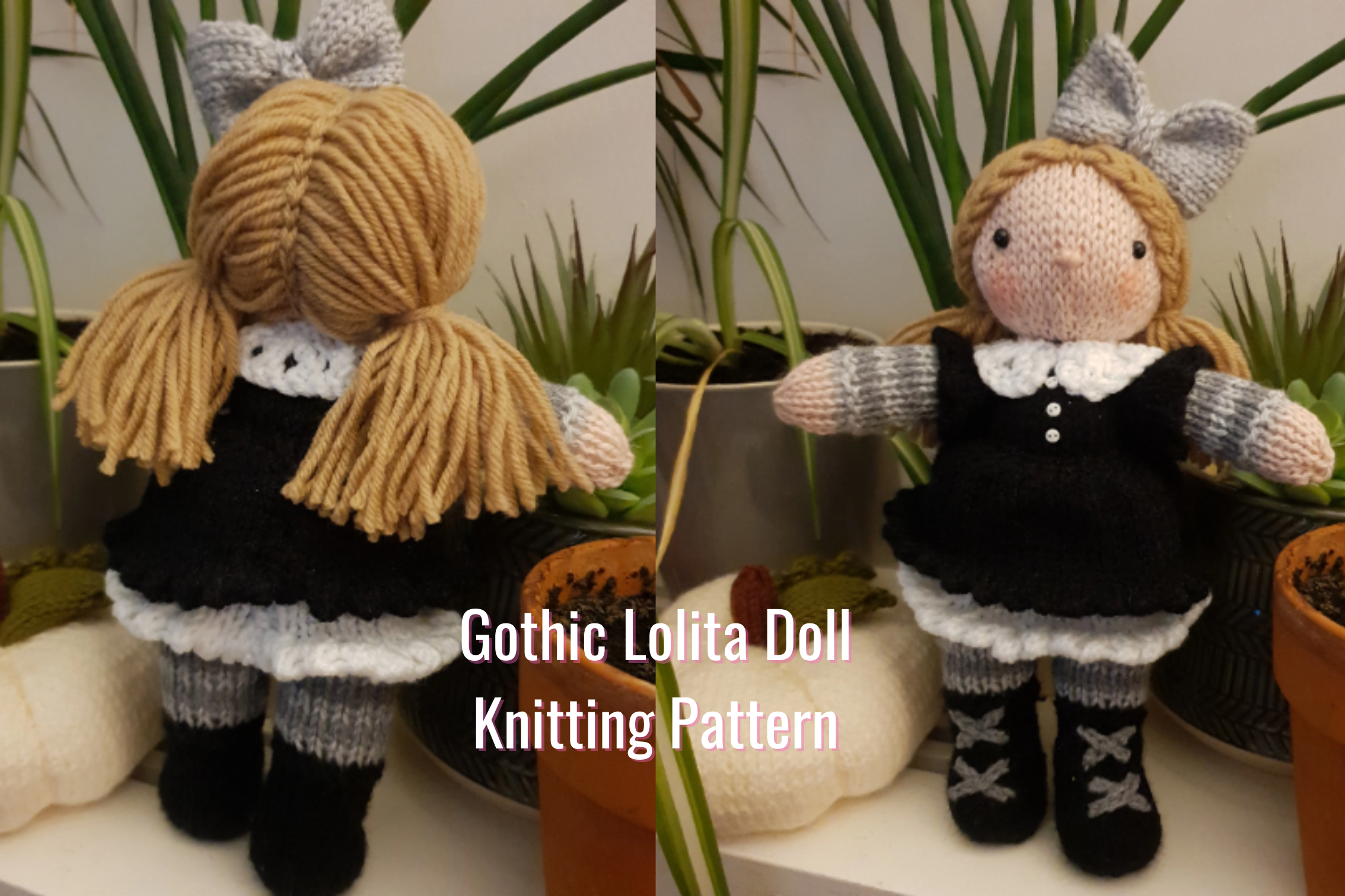 Gothic Lolita Doll Knitted Pattern