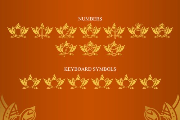 Grace Lotus Mandala Monogram Font - Preview 4