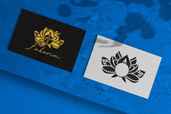 Grow Lotus Mandala Monogram Font - Preview 1