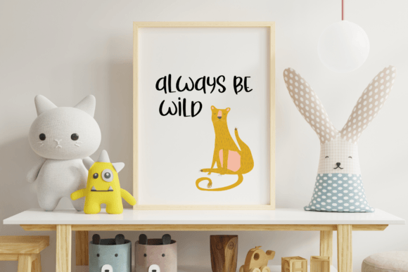 Lazy Cat Font PNG with transparent background - Preview 3