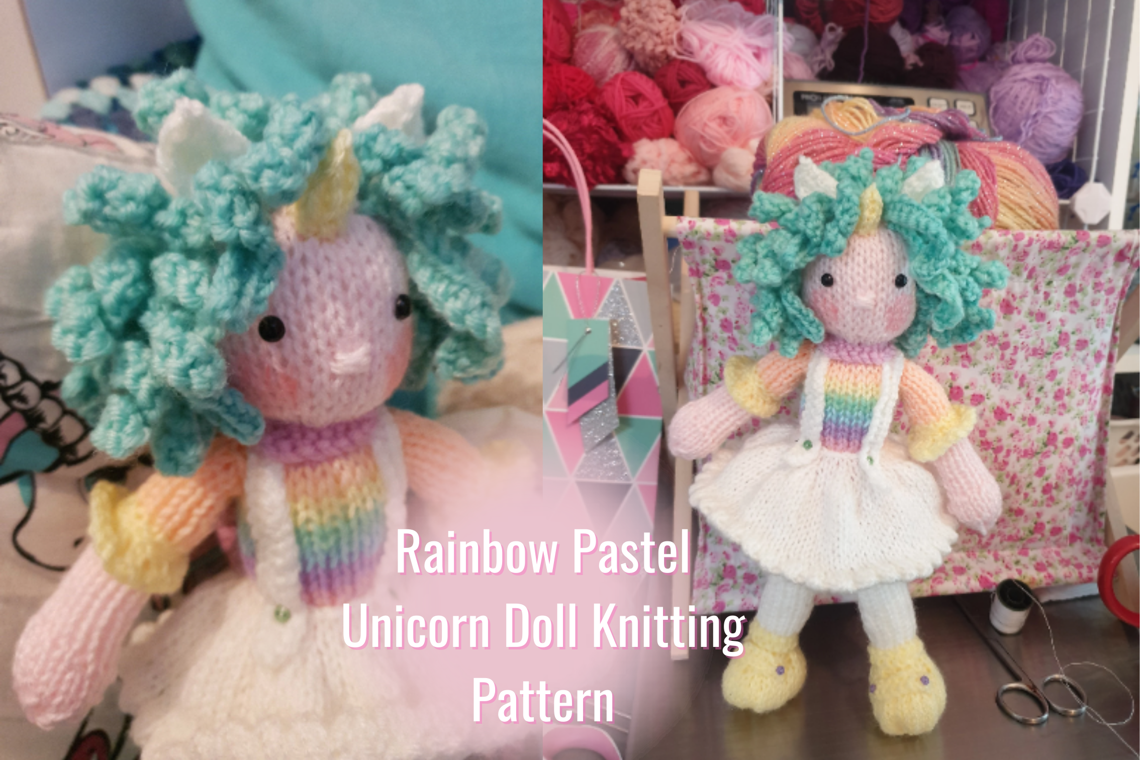Pastel Unicorn Doll Knitted Pattern