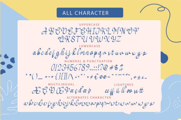 Pelsoona Font PNG with transparent background - Preview 5